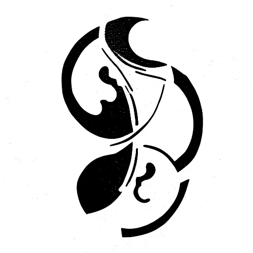 koi fish ying yang tattoo design idea