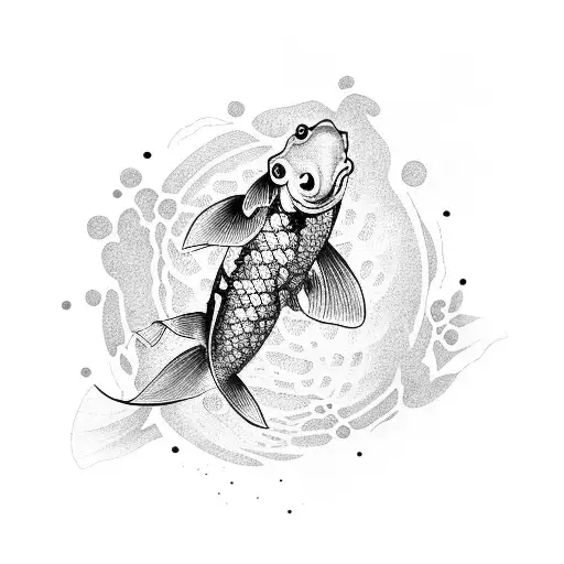 koi fish tattoo design idea
