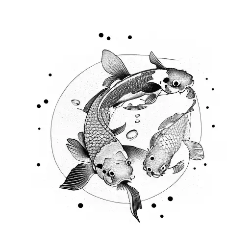 koi fish tattoo design idea