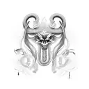 the rod of Asclepius tattoo design idea