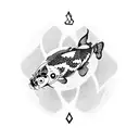 koi fish  tattoo design idea