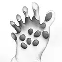 dog paw  tattoo design idea