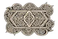 geometric celtic aztec greek horizontal arm band tattoo male  tattoo design idea