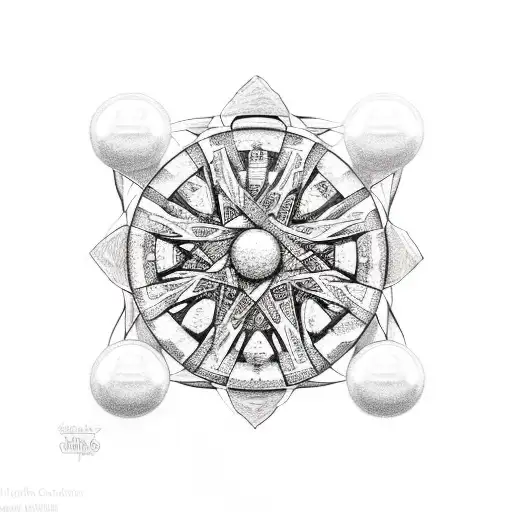 Irish pearl trinity  tattoo design idea