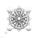 Irish pearl trinity  tattoo design idea