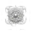 Irish pearl trinity  tattoo design idea