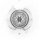 Irish pearl trinity  tattoo design idea