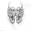 son with dad tattoo design idea