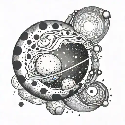 Venus planet  tattoo design idea