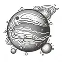 Venus planet  tattoo design idea