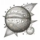 Venus planet  tattoo design idea