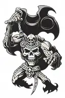 skeletor tattoo design idea