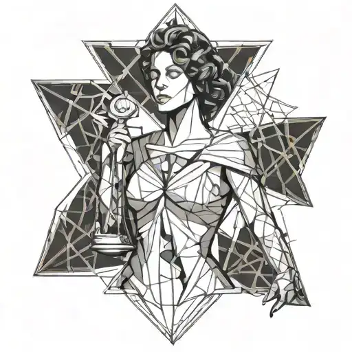 themis justice tattoo design idea