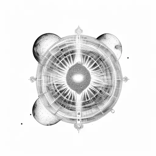 golden ratio Fibonacci vitruvian man and earth water fire air tattoo design idea