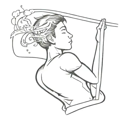 a boy with dream who lost everything for dreams catching success tattoo design idea