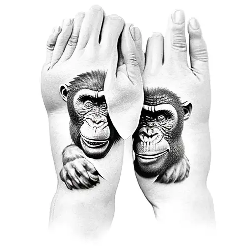 Gorila con guantes de boxeo  tattoo design idea