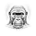 Gorila con guantes de boxeo  tattoo design idea