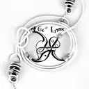 ankle bracelet with initials DN, GL, NM, NH tattoo design idea