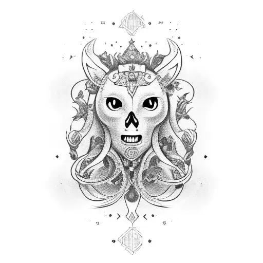 Virgo tattoo design idea