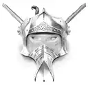 medieval armor tattoo design idea