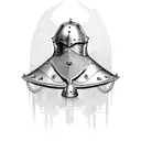 medieval armor tattoo design idea