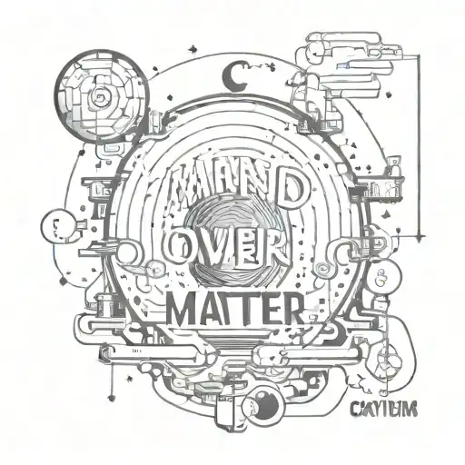 mind over matter tattoo design idea