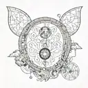 mind over matter tattoo design idea