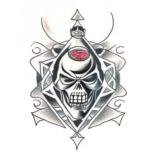 Black Lantern tattoo design idea