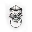Black Lantern tattoo design idea
