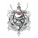 Black Lantern tattoo design idea