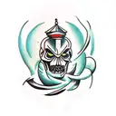 Black Lantern tattoo design idea