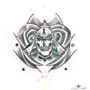 Black Lantern tattoo design idea