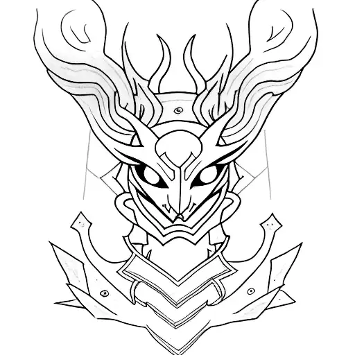 kindred league of legends  tattoo design idea