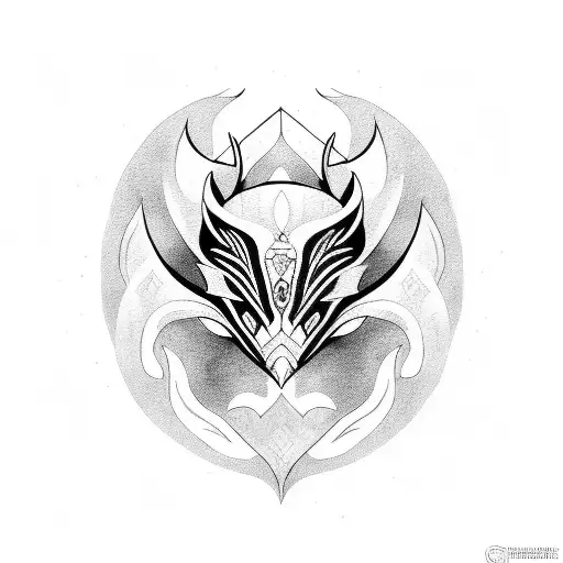 Kindred's Mask tattoo design idea