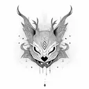 Kindred's Mask tattoo design idea