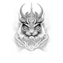 Kal bhairav god tattoo design idea