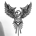Eagle and snake tattoo design idea