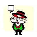 mr. monopoly bartender with pc tattoo design idea