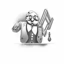 computer, mr. monopoly, bartender tattoo design idea