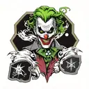 Joker military special forces tattoo design idea