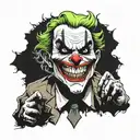 Joker military special forces tattoo design idea