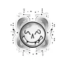 melting smiley faces tattoo design idea