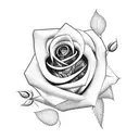 Rose tattoo design idea