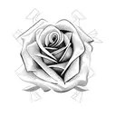 Rose tattoo design idea