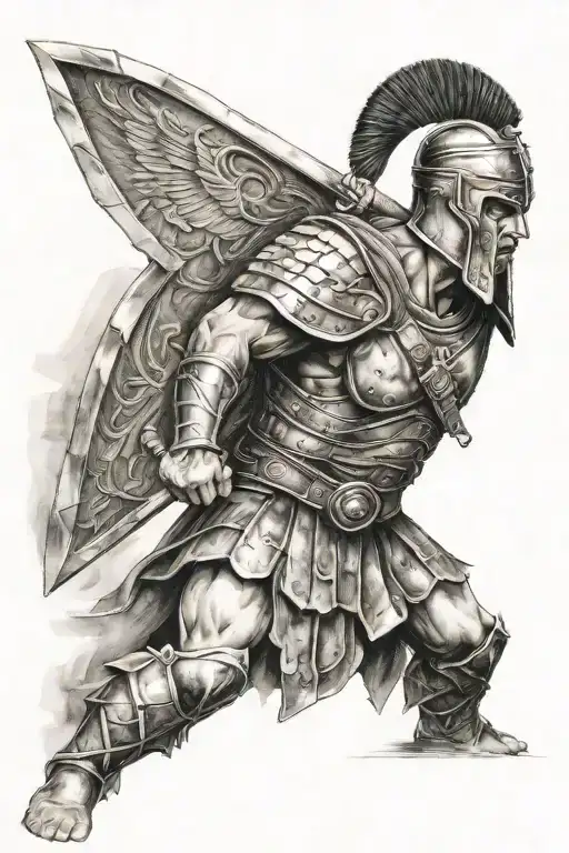 Spartacus gladiator tattoo design idea