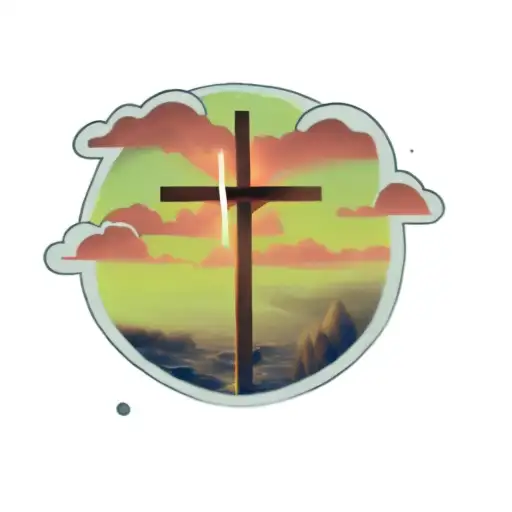 a cross, Jesus, Philippians 4:6 tattoo design idea