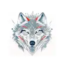 alpha wolf tattoo design idea