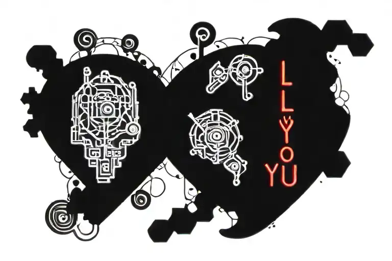 text that says i love you eternal make sure it flows nice it will go on my chest tattoo design idea