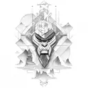 atlas god  tattoo design idea