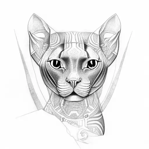 sphynx  tattoo design idea